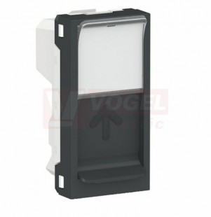 NU946054 Unica centrální deska RJ45 Keystone 1M, Antracit