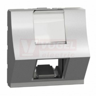 NU946430 Unica centrální deska zkosená RJ45 Keystone, 2M, Aluminium