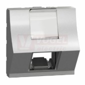 NU946430 Unica centrální deska zkosená RJ45 Keystone, 2M, Aluminium
