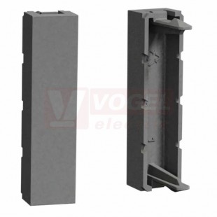 NU986430 Unica záslepka 2x 1/2 modul, Aluminium