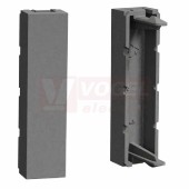 NU986430 Unica záslepka 2x 1/2 modul, Aluminium