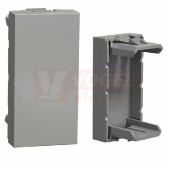 NU986530 Unica záslepka 1 modul, Aluminium