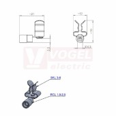 RCL 1,0-2,5mm²/SKL 3-6 stínicí spona s dutinkou (36297.3)