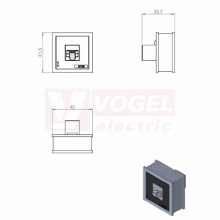 AT-KS-CAT6 průchodková vložka velká, Keystone, IP54, rozměr 42x41,5x19mm (39970)