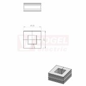 ATG ČR (S)VOC gy redukce, velká, šedá, dx41,5mm, šx42mm, vx19mm, montážní výška 2mm, IP68 (41253.600)