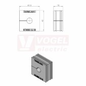 KTMBS 12-15 průchodková vložka, velká, šedá RAL7035, délka 41,5mm, šířka 42mm, výška 19mm, instalační výška 2mm, pro kulatý kabel, pr.kabelů 1x 12-15mm, IP54 (41384)