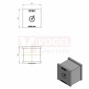 KT-SC průchodková vložka malá, membránová, RAL7035, rozsah upínání 1x 4-12mm (41490)