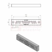 KEL-DPZ-E 112/21 CR gy membránová průchodka, šedá RAL7035, délka 147mm, šířka 29mm, výška 14mm, 2 otvory, průměr otvoru pro šrouby5,7mm, pr.kabelů 21x 3,2-6,5mm (ISO 14644-1) (43790.601)