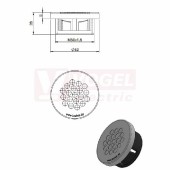 KEL-DPZ-CLICK 50/19 nacvakávací membránová průchodka, šedá RAL7035, vnější pr.62mm, vel.kulat.výřezu 50,4mm, závit M50x1,5, pro pr.kabelů 19x 3,2-6,5mm (44059)