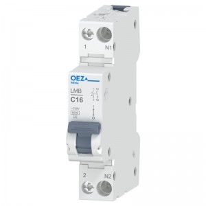 Jistič 1P+N  16A C LMB-16C-1N  Ue AC 230 V/DC 72V, 6kA (46560)