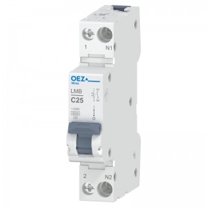 Jistič 1P+N  25A C LMB-25C-1N  Ue AC 230 V/DC 72V, 6kA (46562)