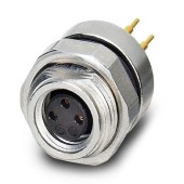 SACC-DSI-M 8FS-3CON-L180 ,Vestavný konektor senzoru/aktoru, zásuvka, 3pólová, M8, montáž zezadu stěny/vešroubováním závitem M12, s přímým pájeným spojem (1694363)