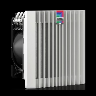 SK3238.700 Blue e+ ventilátor s filtrem, 63/72 m³/h, 230V, 50/60Hz, otvor 124x124mm, vnější rozměr švh 148,5×148,5×82,5mm, IP54, 52dB, RAL7035