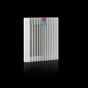 SK3238.300 Blue e+ výstupní filtr, pro ventilátor s filtrem 3238.7xx, otvor šv 124x124mm, rozměr šv 148,5×148,5mm, IP54, RAL7035
