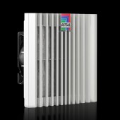 SK3239.700 Blue e+ ventilátor s filtrem, 110/125 m³/h, 230V, 50/60Hz, otvor 177x177mm, vnější rozměr švh 204×204×105mm, IP54, 51dB, RAL7035