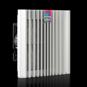 SK3240.700 Blue e+ ventilátor s filtrem, 218/191 m³/h, 230V, 50/60Hz, otvor 224x224mm, vnější rozměr švh 255×255×129mm, IP54, 48dB, RAL7035