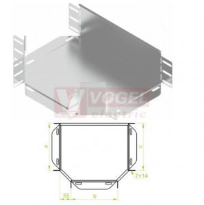 T-kus žlabu TKBJ200H100, tl.1,0mm (116520)