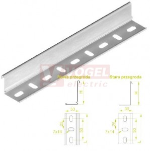 Přepážka žlabu PGL100/3N, tl.0,70mm (110209)