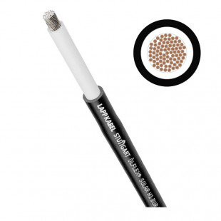 SOLARKABEL ÖLFLEX SOLAR H1 BUR 1X10 BK Solární kabel, 1x10mm2, černý plášť, U0/U: 1 /1 kV, zesítěný polyetylen, pevné uložení, bez halogenů (LAPP 38115808)