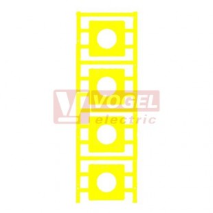 SM 45/45-24 MC NE GE MultiCard, štítek 45x45mm s otvorem pr.24mm, polyamide 66, žlutý (1248660000)