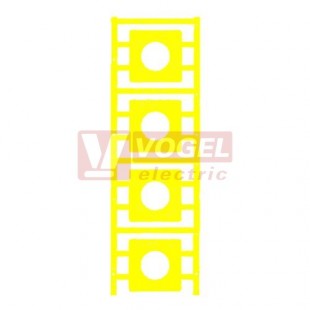 SM 45/45-24 MC NE GE MultiCard, značení pod ovládací hlavice průměr 24mm SwitchMark, bez potisku, štítek žlutý, v45mm x š45mm, PA66 (1248660000)
