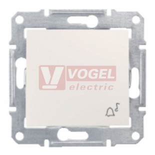 SDN0800323 Ovládač tlačítkový IP44 "zvonek", ř. 1/0, cream
