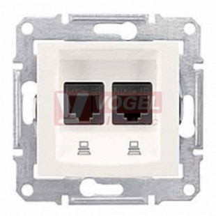 SDN4600123 Zásuvka datová 2xRJ45 kat.5e STP, cream