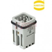 09210072632 Han D konektor 7+1pin, V, 10A/250V, vel.3A, Han7D, svorky Quick Lock, 7P+PE, 0,25-1,5mm2