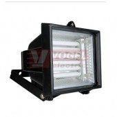 Svítidlo 1x  20W B-7K vana na úspor.zářivku R7s, reflektor 185x160mm, barva černá, vč.zářivky