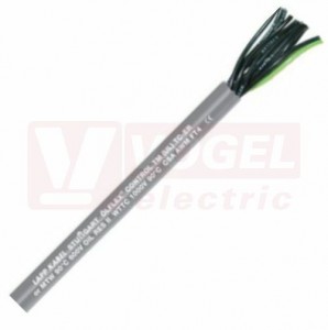 Ölflex CONTROL TM  0,6/1kV   3G  1,0 ovládací kabel, šedý vnější plášť z PVC, černé čísl.žíly se zl/žl, certifikovaný, v souladu NFPA 79  (281803)