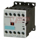 3RT1016-1WB42 stykač 3P  9A AC-3/4kW/400V, Uc=24VDC (0,85-1,85xUc), pom.kontakt 1V, příkon cívky 1,4W, vč. omezovače přepětí (varistor)