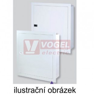 Rozvodnice 120M IP30 5ř RNB-5N120-B DISTRIton, povrchová/plné plech.dveře bílé RAL9016, svork. PE+N