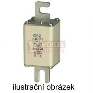 Pojistka P40U10  125A aR/1000VAC  pro jištění polovodičů