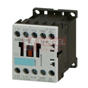 3RH1131-1AB00 Stykač Ie 6 A / 230 V / AC-15, AC-14, Uc AC 24 V, 3x NO, 1x NC, velikost 12, 4pól (40322)