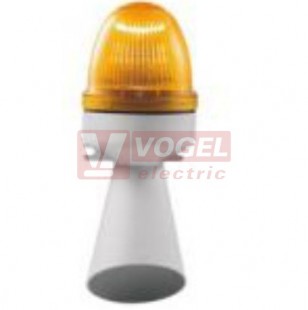 Houkačka SLEML  12V DC (SLEML12D2)  trvalý tón, 95dB + OR blik.maják bez žárovky, IP43