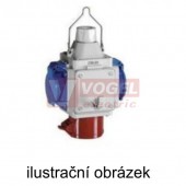 5E1461 energetická kostka závěsná, 5x zás. 230V/16A modrá domovní, IP44, vstup 3x1,5mm2