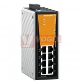 IE-SW-VL08-8GT ethernetový Switch ValueLine, neřízený, 8xRJ45 10/100/1000MBit/s, 12-60VDC, IP30, š 53,6mm, -10..+60°C (1241270000)