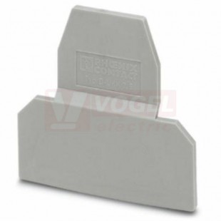 D-UKK 3/5 koncová bočnice, šedá, délka 56mm, š=2,5mm, v=52mm (2770024)