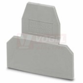 D-UKK 3/5 koncová bočnice, šedá, délka 56mm, š=2,5mm, v=52mm (2770024)
