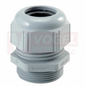 PM 50x1,5 vývodka SKINTOP STR-M, stříbřitě šedá RAL7001, sevření 24-29mm, délka závitu 12mm, redukční těsnící kroužek (53111160)