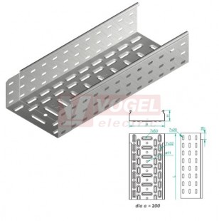 Žlab perf šxv 100x100 KGJ100H100/3, š100xv100mm, tl.1,0mm (110816)