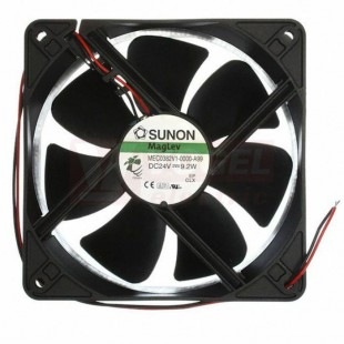 Ventilátor SUNON MEC0382V1-000U-A99 120x120x38, 24 VDC/415 mA, 10W, 3100 ot./min, 234,45 m3/h, ložiska VAPO