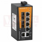 IE-SW-BL08-6TX-2SC ethernetový Switch BasicLine, neřízený, 6xRJ45, 2xSC optický port 10/100MBit/s, 12-60VDC, IP30, š 50mm, -10..+60°C (1240910000)