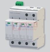 SVBC-12,5-3N-MZS Kombinovaný svodič bleskových proudů a přepětí typ 1+2, Iimp 12,5 kA, Uc AC 335 V, výměnné moduly, se signalizací, varistor, jiskřiště (40622)