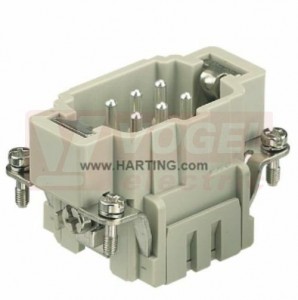 09330062616 Han ES-M konektor 6pin, V, 16A/500V, vel.6B, cage-clamp, 0,14-2,5mm2