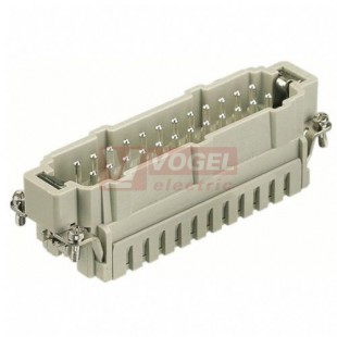 09330242616 Han ES konektor 24pin, V, 16A/500V, vel.24B, č.1-24, cage-clamp, 0,14-2,5mm2