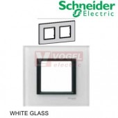 MGU680047C2 Unica Class - Krycí rámeček dvojnásobný, White glass