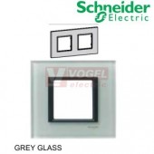 MGU680047C3 Unica Class - Krycí rámeček dvojnásobný, Grey glass