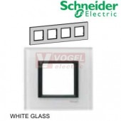 MGU680087C2 Unica Class - Krycí rámeček čtyřnásobný, White glass