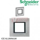 MGU680027A1 Krycí rámeček 1-nás., Ice aluminium (UNICA Class)